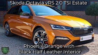 Skoda Octavia vRS 20 TSI Estate registered April 2024 24 finished in Phoenix Orange [upl. by Zedekiah]