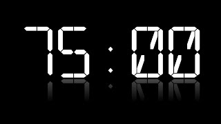 7500  Reflected Whilte LCD Countdown Timer  Black Background [upl. by Yrellav]