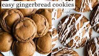 BEST Soft Gingerbread Cookies EASY [upl. by Siroval227]