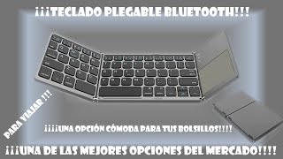 PANTIO TECLADO PLEGABLE  BLUETOOTH PARA TABLETS Y CELULARES UNA DE LAS MEJORES EN EL MERCADO [upl. by Enilrac51]