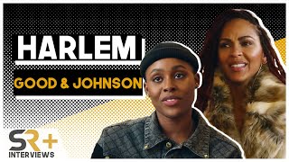 Meagan Good amp Jerrie Johnson Interview Harlem [upl. by Nylrad]