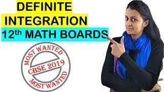 DEFINITE INTEGRATION for 12th BOARD EXAMS CBSEISC 2021 [upl. by Aeet]