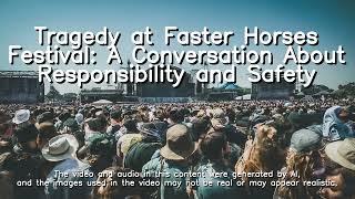 Tragedy at Faster Horses Festival A Conversation About Responsibility and Safety [upl. by Seumas]