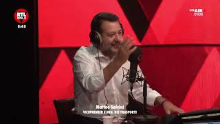 MATTEO SALVINI A NON STOP NEWS RTL 1025 18092024 [upl. by Gambrell]