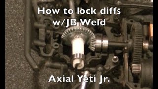 How to lock diffs Axial Yeti Jr RC Arsenal [upl. by Krys]