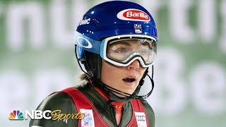 Mikaela Shiffrin settles for 3rd in Flachau slalom  NBC Sports [upl. by Eillen854]