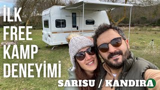 İlk Free Kampımızı Yaptık Kandıra Karavan Kamp Deneyimi  İstanbula yakın ücretsiz kamp alanı [upl. by Welcy]