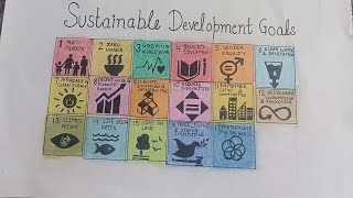 How to draw SDGsustainable development goals ideas [upl. by Nosloc806]