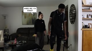 GETTING FULLY DRESSED FOR THE GYM PRANK ON MY GIRLFRIEND [upl. by Werna]