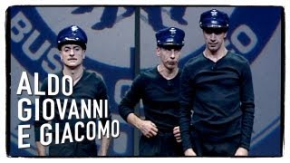 Scuola di Polizia con Dexter e Sugar  Aldo Giovanni e Giacomo  Tel chi el telun [upl. by Yttak]