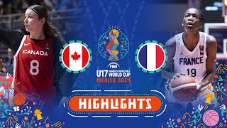 Canada 🇨🇦 vs France 🇫🇷  Extended Highlights  FIBA U17 Womens Basketball World Cup 2024 [upl. by Htebazile]