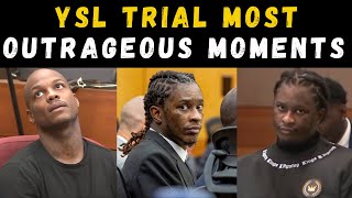 Young Thug YSL TRIAL MOST OUTRAGEOUS MOMENTS [upl. by Zilevi]