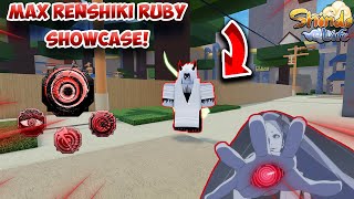 Renshiki Axe Dagai Wire and Shiki Hurricane Shindo Life Showcase [upl. by Sirapal]