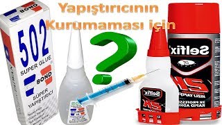 Yapıştırıcının akmaması kurumaması için [upl. by Hasina]