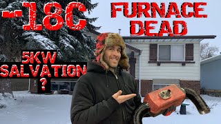 Furnace Failure Simulation  Diesel Heater VS 1970s House [upl. by Suivatram494]