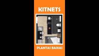 KITNET 10 PLANTAS DE KITNETS DECORADAS  Shorts [upl. by Norel]