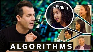 Harvard Professor Explains Algorithms in 5 Levels of Difficulty  WIRED [upl. by Jemena]