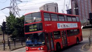 London Buses at Canning Town Bus Station  290517 [upl. by Gluck]