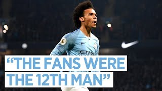 SANE SCORES THE WINNER Leroy’s Reaction  Man City 21 Liverpool [upl. by Yremogtnom]