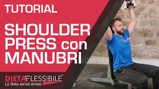 Tutorial Shoulder press con manubri [upl. by Teeter]