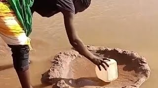 WHAT A MIRACLE UNBELIEVABLE WATER CAME OUT OF THE DESERT MY CLEAN DRINKING WATER village life [upl. by Alleram]