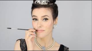 Audrey Hepburn  Breakfast at Tiffanys Inspired Makeup Tutorial [upl. by Ina447]