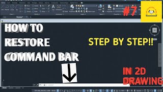 How To Restore Missing Command Bar In AutoCAD 2023  THE ENGINEERING BUDDY [upl. by Alolomo]