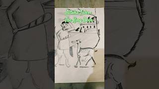 Jataka TalesThe King Deer shots viralshort jatakatales drawing shading like subscribe [upl. by Rehctelf]