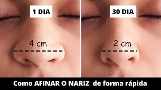 Exercícios para AFINAR O NARIZ sem MAQUIAGEM [upl. by Kast]