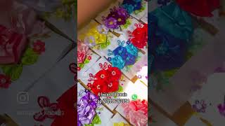 Faixas bordadas com flores de cetim é borboletas 3D zap 27996262854 [upl. by Damon]