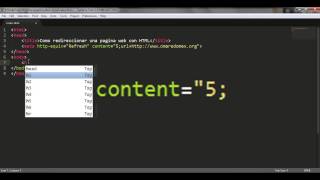 Como redireccionar a otra URL conHTML [upl. by Kruse]