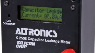 ALTRONICS K2558 Capacitor Leakage Tester By Jim Rowe [upl. by Blinni]