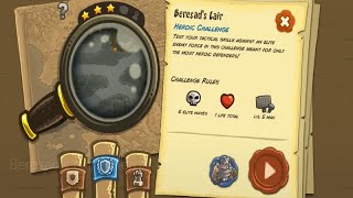 Kingdom Rush Frontiers  Beresads Lair Level 13 Heroic Challenge Veteran Difficulty Walkthrough [upl. by Aisitel151]