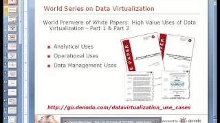 Denodo World Series on Data Virtualization Session 2  High Value Uses for Data Virtualization [upl. by Yhtir573]