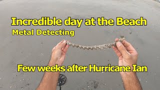 Incredible day at the Beach Metal Detecting [upl. by Enilec]