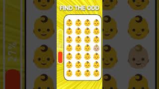 FIND THE ODD EMOJI OUT by Sportting The Difference 852 💥  Odd One Out Puzzle [upl. by Adrell]