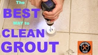 Best Way to Clean Grout EVER [upl. by Nerot]