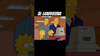 La Primera PC de la Escuela 😃 thesimpsons homersimpson humor shorts shortsfeed shortsviral [upl. by Airtap]