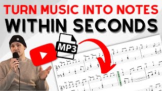 Turn MP3 and YouTube into Notes within Seconds  Klangio AI [upl. by Ayahsal]