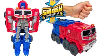 Transformers Rise of the Beasts Smash Changers Optimus Prime [upl. by Trueman]