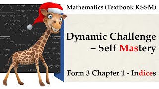 KSSM Mathematics Form 3 Chapter 1 Dynamic Challenge  Self Mastery  Indices [upl. by Rufena]