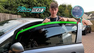 Installing TeamHeko Wind Deflectors To My Corsa [upl. by Barbour]