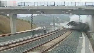 TRAIN CRASHES and DERAILMENT Compilation [upl. by Novert872]