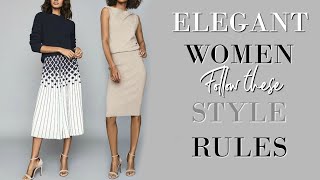 7 STYLE Rules of an ELEGANT Woman  Fashion Over 40 [upl. by Langsdon]