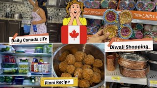 Canada Daily Lifestyle Productive Vlog Diwali Shopping Pinni Recipe amp Night Kitchen Clean Routine [upl. by Faulkner]