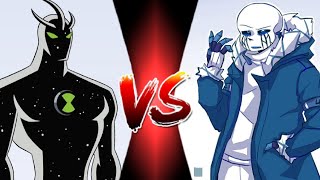 Alien X Omniverse Vs Error404 Sans Alphatale staffverse [upl. by Katusha634]