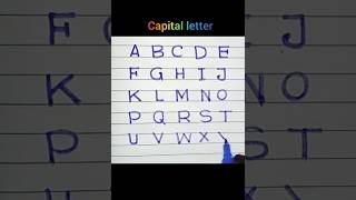 How to write capital letters ABCD alphabet abcd capital letters writing ✍️Hand writing practice✍️ [upl. by Joe]