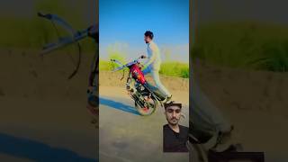 Jani champ 46 one wheeling 🥰 Shanawaz miss you 😢 bikestunt stunt greencar [upl. by Zeiger]