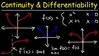 Continuity and Differentiability [upl. by Kusin]