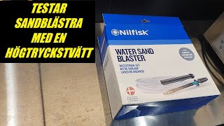 TESTAR VATTEN SAND BLÄSTER IFRÅN NILFISK [upl. by Rosalynd]